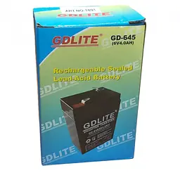Акумулятор свинцево-кислотний GDLITE-GD-645 6V 4.0Ah - мініатюра 5