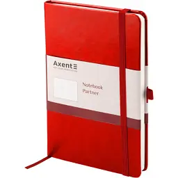 Блокнот Axent Partner Lux, 125х195 мм, 96 арк., клітинка, червоний (8202-06-A) - мініатюра 2