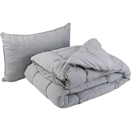 Набір Руно Soft Line: ковдра 140х205 см + подушка 50х70 см сірий (924.52_Soft Line)