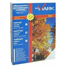 Обкладинка для палітурки bindMARK карт. Кантри А4 230 г/м2 (100 шт.) ассорти (41729)