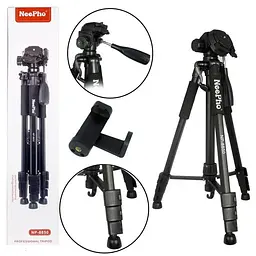 Штатив NeePho NP-8850 для зйомки 56-175см з розборним тримачем у чохлі Black - мініатюра 5