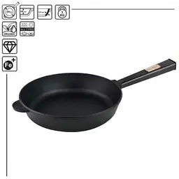 Cковорода Brizoll Optima-Black чавунна з ручкою 28х6 см (O2860-P1) - мініатюра 2