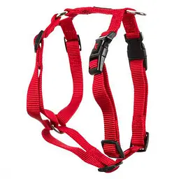 Шлея GimDog Harlem H для собак, нейлон, червона, 1,5х40-55 см - мініатюра 3