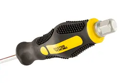 Викрутка ударна шліцева плоска Mastertool SL5 x 75мм HEX 49-6575 - мініатюра 6