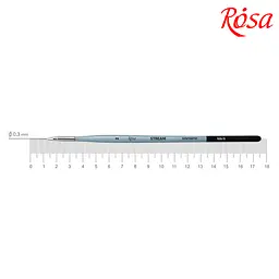 Пензель синтетика кругла лайнер Stream 123/3 № 2 коротка ручка ROSA (4823098517023)