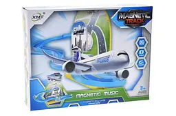 Дитячий трек магнітний з літаком світлозвукові ефекти Magnetic Music Track 8811C у коробці р.22,5х5,5х17,5см
