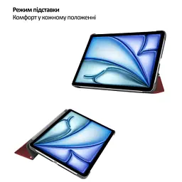 Чохол до планшета BeCover Smart Case Apple iPad Air 13" M4 2026 Red Wine (715304) - мініатюра 5