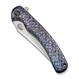 Ніж складаний туристичний Weknife Dracarys, (9.1 см) Böhler M390 / титан 6AL4V полум’яний - мініатюра 6