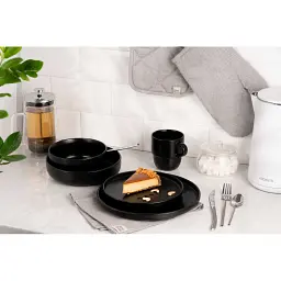 Тарілка ARDESTO Trento Dessert 20,5 см Black (AR2920TB) - мініатюра 2