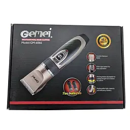 Професійна акумуляторна машинка для стрижки GEMEI GM-6066 - мініатюра 2