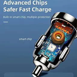 Автомобільний адаптер Essager Turbo для зарядки на USB та Type-C 12W - мініатюра 2