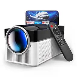 Мультимедійний смарт-проектор з автофокусом Magcubic HY450 Android 14, chip H726, 8K24fps, 2GB/16GB домашній кінотеатр Black White (19397)