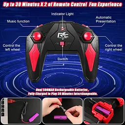 Машинка для трюків на радіокеруванні Glyntora Red 2.4 ГГц - мініатюра 4