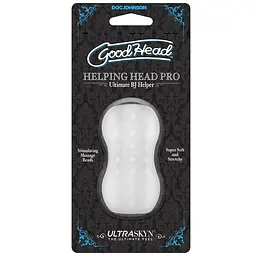 Мастурбатор Doc Johnson GoodHead - Helping Head Pro - Frost - мініатюра 2