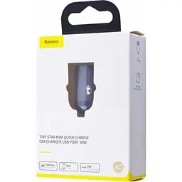 Автомобільний зарядний пристрій Baseus Tiny Star Mini PPS Car Charge Type-C Port 30W Gray - мініатюра 4