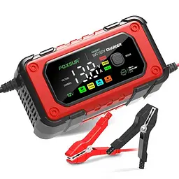 Зарядний пристрій Foxsur 12V-8A/24V4A 12V-7A для автомобільного акумулятора - мініатюра 6