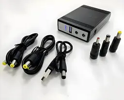 Павер банк - ДБЖ для роутера терміналу WGP Mini UPS 8800 mAh чорний - мініатюра 2