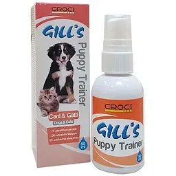 Засіб для цуценят і кошенят Croci Gills привчання до лотка, туалету, пелюшки 50 мл - мініатюра 2