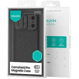 Карбонова накладка Nillkin CamShield Pro Magnetic для Apple iPhone 17 Pro (6.3) Black - мініатюра 6