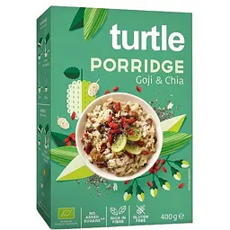 Каша вівсяна Turtle з ягодами годжі та насінням чіа без глютену органічна 400 г - мініатюра 2