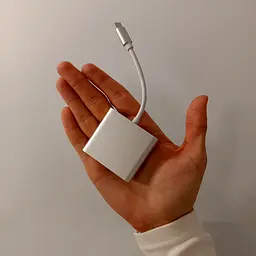 Перехідник Type-C на HDMI + USB3.0. Адаптер для MacBook, ноутбук. (Живлення 1 x Type-C, 1 x HDMI, 1 x USB) - мініатюра 10