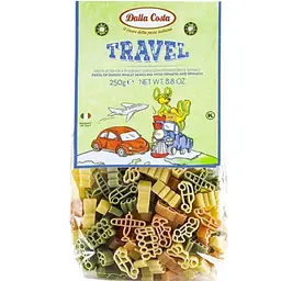 Макарони Dalla Costa Travel з томатом і шпинатом 250 г (8016419128114)
