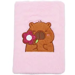 Блокнот плюшевий ZiBi Kids Line Capybara 2 А5 80 аркушів у клітинку, дизайн в асортименті (ZB.700016)