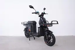 Електроскутер Вантажний з двома великими багажниками Crosser MAX PRO (1200W  72V 24Ah) Чорний - мініатюра 4