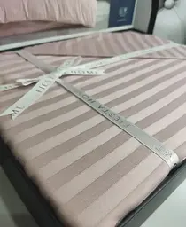 Постільна білизна Line Pudra Сатин-Stripe Fiesta pbe0052022 - мініатюра 2