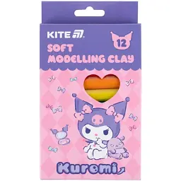 Пластилін восковий Kite Kuromi HK24-086 12 кольорів Різнокольоровий