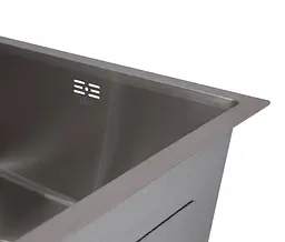 Мийка для кухні інтегрована Lidz Handmade H4843 Brushed Steel 3,0/1,0 мм LDH4843BRU49441 - мініатюра 5
