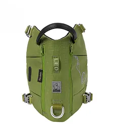 Шлейка для собак Truelove TLB2251 світловідбивна, з водонепроникної тканини Cordura, регульована Оливковий, L - мініатюра 5