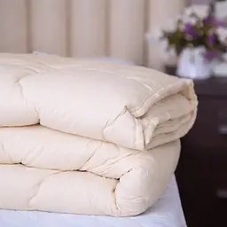 Ковдра Novita двоспальна 172х205 см вовняна стьогана бязь бежевий 00-0060 beige (18415)