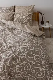 Комплект постільної білизни ТЕП Soft dreams Beige And Wh євро бежевий з білим (2-03859_25167) - мініатюра 3