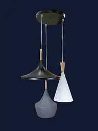 Дизайнерська люстра на 3 плафони Levistella 9098069-3 MC - мініатюра 2
