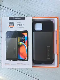 Чохол протиударний із підставкою Spigen Slim Armor для Google Pixel 4 (5.7") F26CS27535 Gun Metal - мініатюра 8
