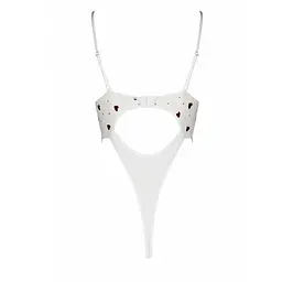 Еротичний боді з малюнком Passion LOVELIA BODY L/XL, white - мініатюра 6