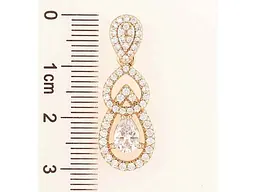 Кулон XUPING Позолота 18K «Витончена підвіска з цирконієм і фіанітом» для ланцюжка до 4мм (262290) - мініатюра 2