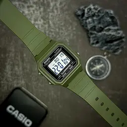 Чоловічий годинник Casio W-217H-3A Темно-Зелений ( AT1141-0121 ) - мініатюра 3