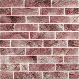 Панель стінова Sticker Wall 680х680х4мм Клінкер рожева глина SW-00002005