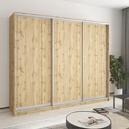 Шафа-купе тридверна MebelStar Комбо AL 3ДСП 250x45x210 см Дуб тахо (MBS-4272)