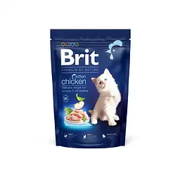 Сухий корм Brit Premium Kitten Брит для кошенят від 1-12 місяців, з куркою, 1.5 кг (арт.171858)