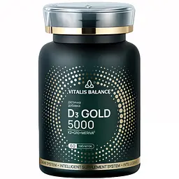 Дієтична добавка Vitalis Balance D3 Gold 5000 30 таблеток (2370038)