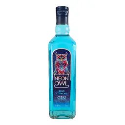 Уценка. Джин Neon Owl Blue Curacao 37.5% 0.7л