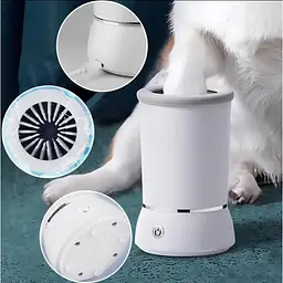 Автоматична акумуляторна лапомийка для собак Pet Foot Wash W01 Біла