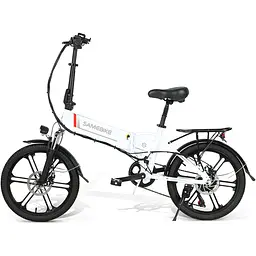 Електровелосипед Samebike 20LVXD30-II White [123388] - мініатюра 4