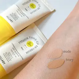 Сонцезахисний BB-крем для обличчя SPF30+ Nude VitaSun Tone-Up BB-Cream All Day Protect SPF30+ HiLLARY 40 мл - мініатюра 6