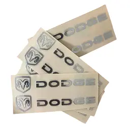 Наліпка з логотипом Dodge метал, на клейкій стрічці 1шт (універсальна)