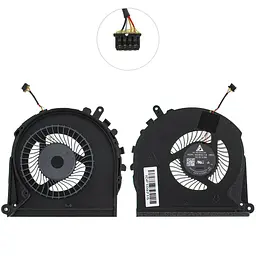 Вентилятор для ноутбука HP Pavilion Gaming 17-CD (CPU+GPU FAN) (L56873-001) (Кулер) - мініатюра 2