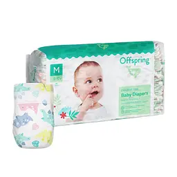 Підгузки Offspring Dinoland розмір M 6-10 кг 42 шт. (DP-OI-FAT-M42P-DNL)